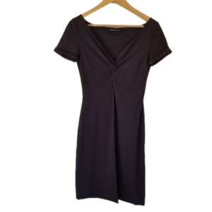 CHIARA Boni La Petite Robe Brown Lycra T Length Dress Size 42 * with flaw